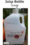 DIY an easy Juice Bottle Scoop - recycle and reuse...