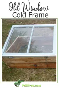 Make a protective place for seedlings and more with an Old Window Cold Frame...