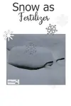 Use Snow as Fertilizer? If you're lucky enough to live in a snow belt, this is one of the most efficient ways to add Nitrogen to your garden...