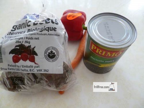 Black Bean Salad ingredients
