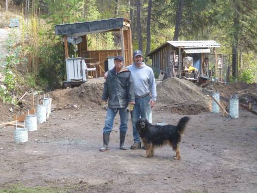 Left to right; Terry Pidwerbeski, Mike Paisley and hydrant inspector, Bracken