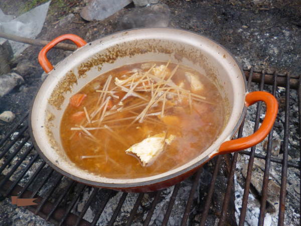 Dutch Oven Stoup, almost ready