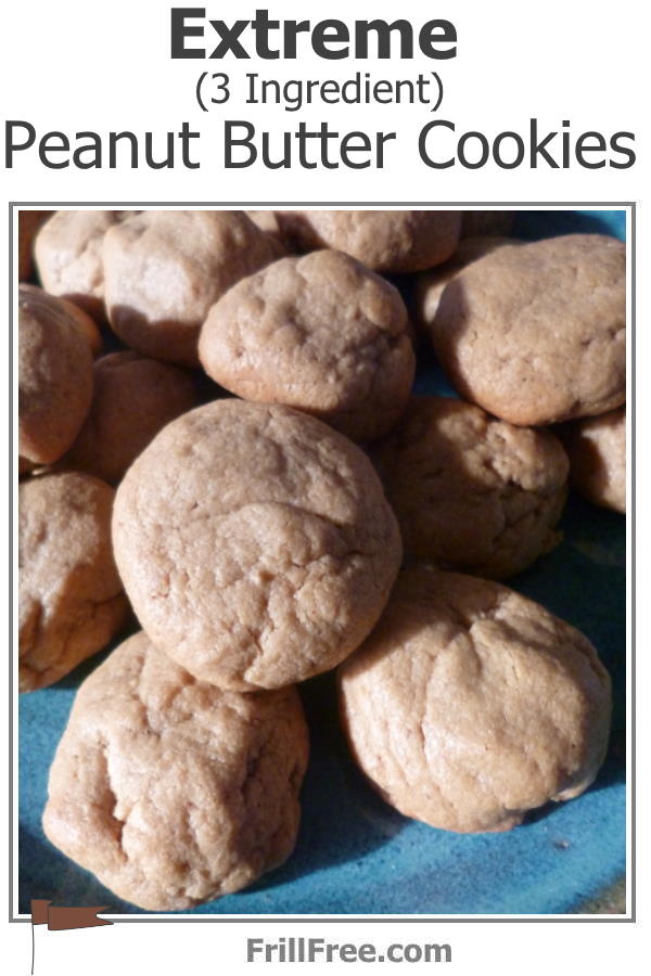 Extreme (Super Easy Gluten Free) Peanut Butter Cookies