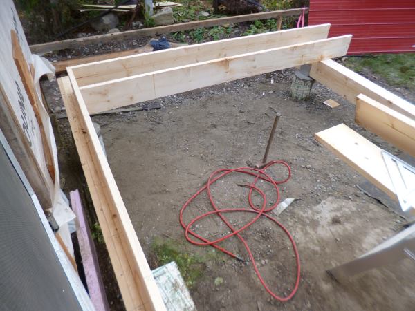 Starting to install the joists