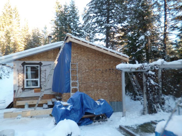 Exterior view of the mudroom