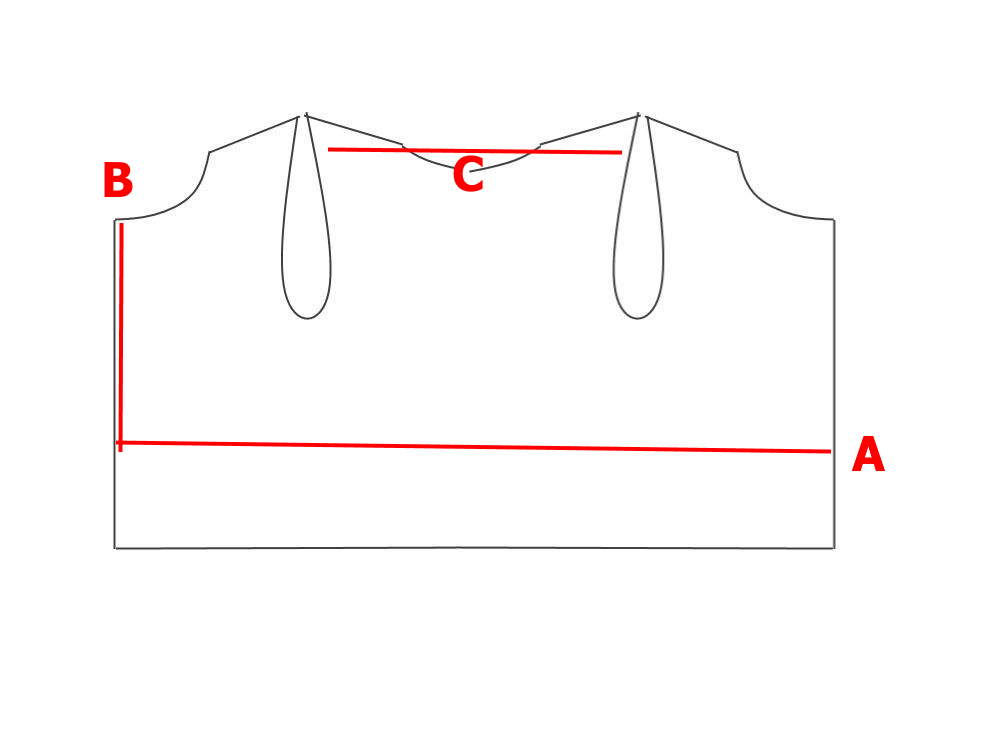 Vest pattern diagram