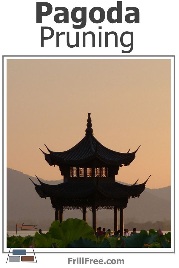 Asian Pagoda in a field