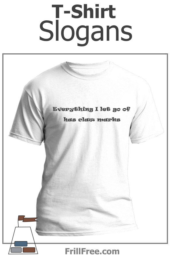 T-Shirt Slogans - funny sayings to dress in