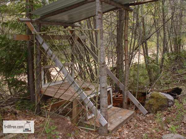 The Biffy - emergency outhouse in the woods