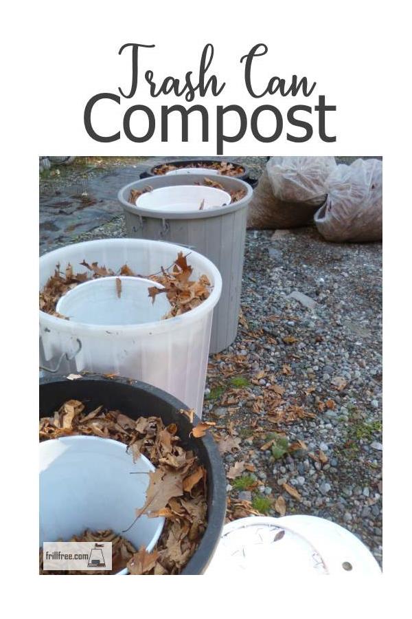 Make Trash Can Compost for a compact composting system...
