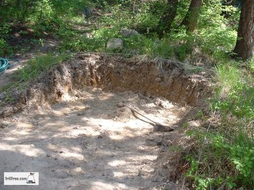 Digging out the footings...