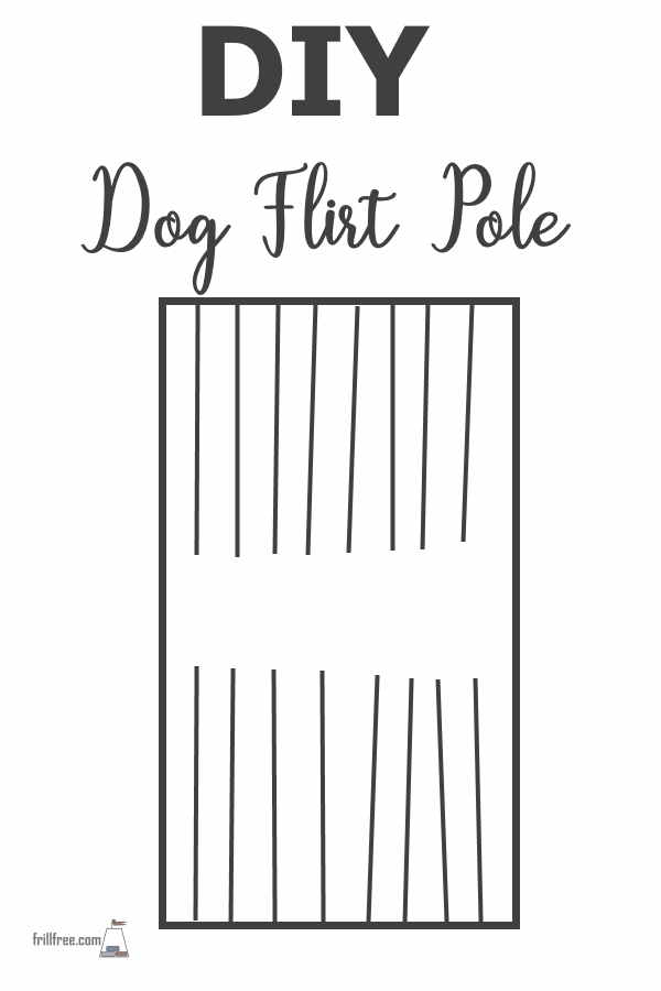 DIY Dog Flirt Pole, cutting diagram