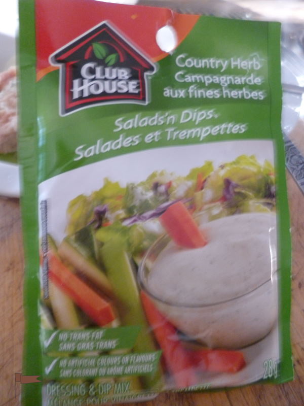 The secret ingredient; Club House Country Herb Salad Dressing Mix
