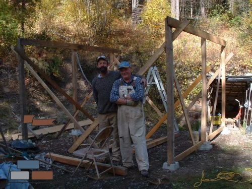 Mike and Dick, the engineer and his crew...