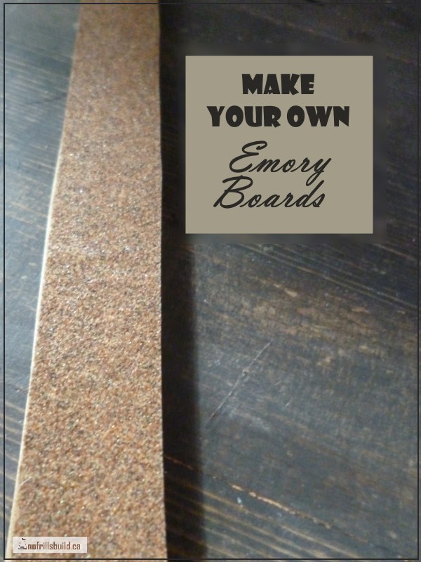 Make Your Own Emory Boards