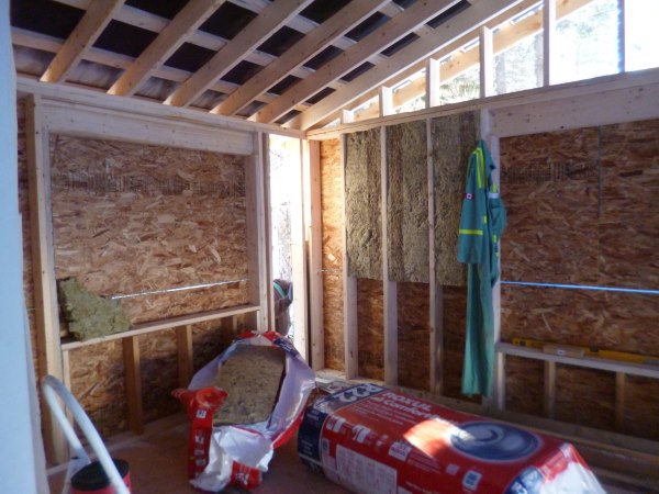 Interior view of the mudroom