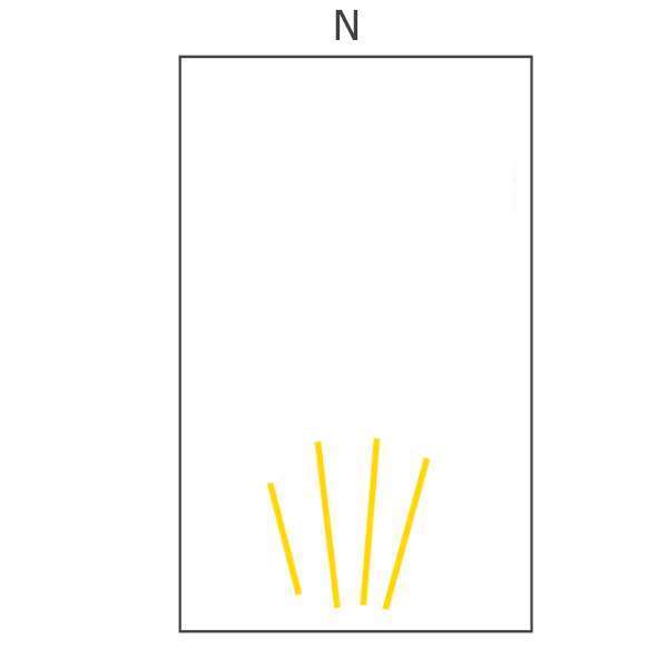 Vertical layout for shade loving vegetables